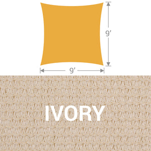 SS-9 Square Shade Sail - Ivory