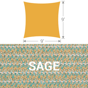 SS-9 Square Shade Sail - Sage