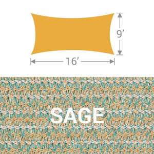 RS-916 Rectangle Shade Sail - Sage
