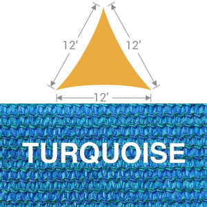 TS-12 Triangle Shade Sail - Turquoise