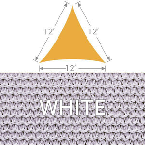 TS-12 Triangle Shade Sail - White