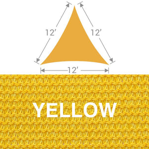 TS-12 Triangle Shade Sail - Yellow
