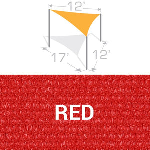 TS-1217 Sail Shade Structure Kit - Red