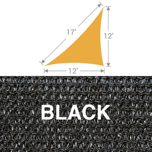 TS-1217 Triangle Shade Sail - Black
