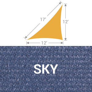 TS-1217 Triangle Shade Sail - Sky