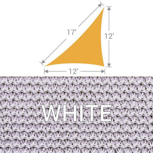 TS-1217 Triangle Shade Sail - White