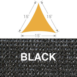TS-15 Triangle Shade Sail - Black