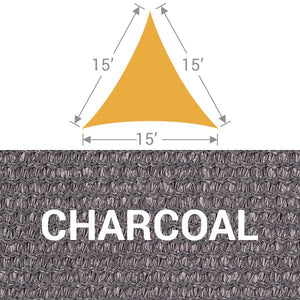 TS-15 Triangle Shade Sail - Charcoal