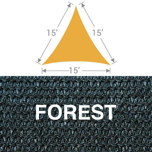 TS-15 Triangle Shade Sail - Forest