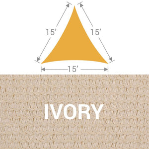 TS-15 Triangle Shade Sail - Ivory