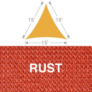 TS-15 Triangle Shade Sail - Rust