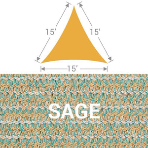 TS-15 Triangle Shade Sail - Sage