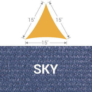 TS-15 Triangle Shade Sail - Sky