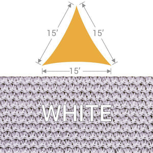 TS-15 Triangle Shade Sail - White