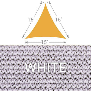 TS-15 Triangle Shade Sail - White