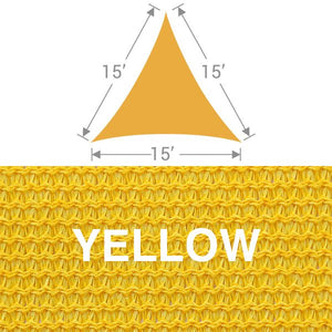 TS-15 Triangle Shade Sail - Yellow