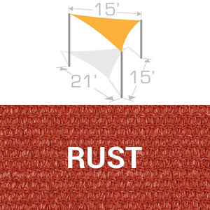 TS-1521 Sail Shade Structure Kit - Rust