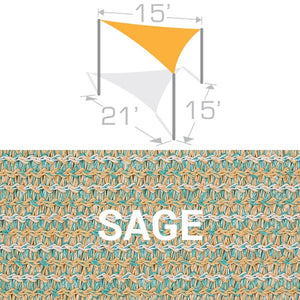 TS-1521 Sail Shade Structure Kit - Sage