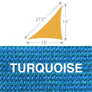 TS-1521 Triangle Shade Sail - Turquoise