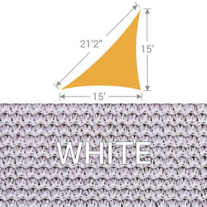 TS-1521 Triangle Shade Sail - White