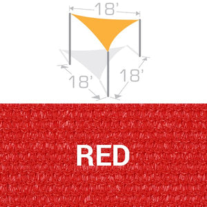 TS-18 Sail Shade Structure Kit - Red