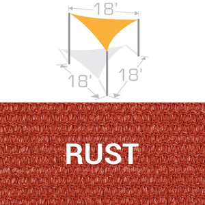 TS-18 Sail Shade Structure Kit - Rust