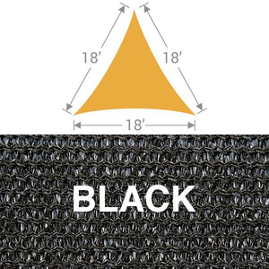 TS-18 Triangle Shade Sail - Black