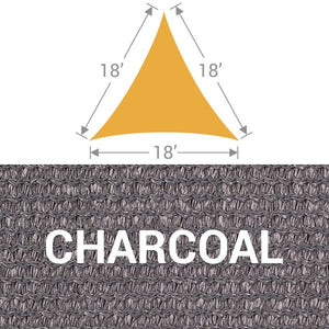 TS-18 Triangle Shade Sail - Charcoal