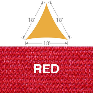 TS-18 Triangle Shade Sail - Red