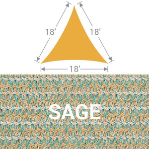 TS-18 Triangle Shade Sail - Sage