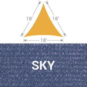 TS-18 Triangle Shade Sail - Sky