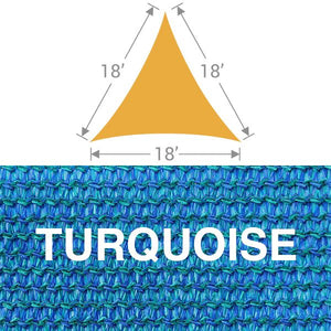 TS-18 Triangle Shade Sail - Turquoise