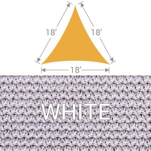 TS-18 Triangle Shade Sail - White