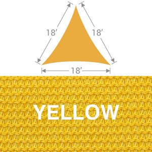 TS-18 Triangle Shade Sail - Yellow