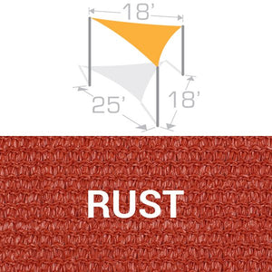 TS-1825 Sail Shade Structure Kit - Rust