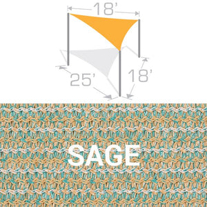 TS-1825 Sail Shade Structure Kit - Sage