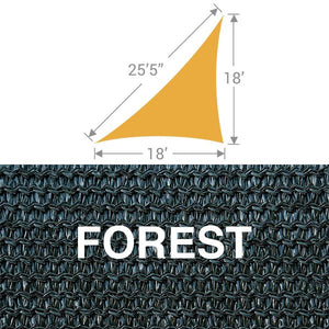 TS-1825 Triangle Shade Sail - Forest