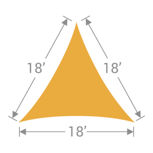 TS-18 Triangle Shade Sail - Tenshon