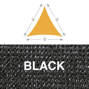TS-9 Triangle Shade Sail - Black