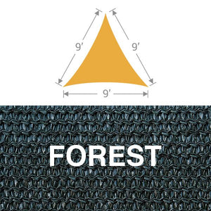 TS-9 Triangle Shade Sail - Forest