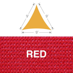 TS-9 Triangle Shade Sail - Red