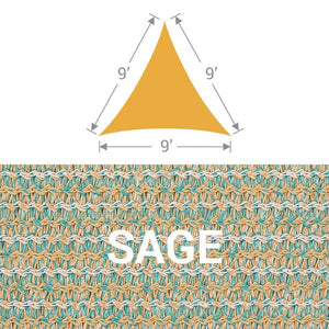 TS-9 Triangle Shade Sail - Sage