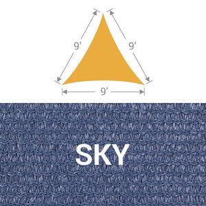 TS-9 Triangle Shade Sail - Sky