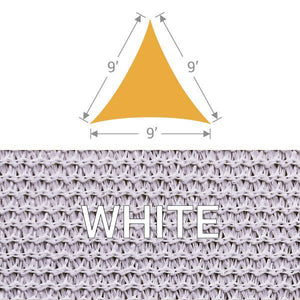TS-9 Triangle Shade Sail - White