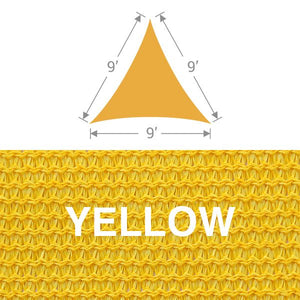 TS-9 Triangle Shade Sail - Yellow