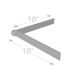 Outside Corner Mount - Metal - Tenshon